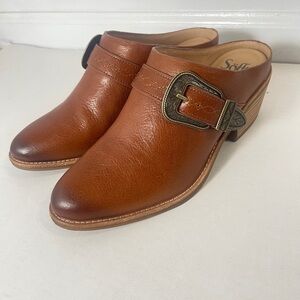 Sofft Adara Size 9.5  Women's Brown Leather Mule Dressy